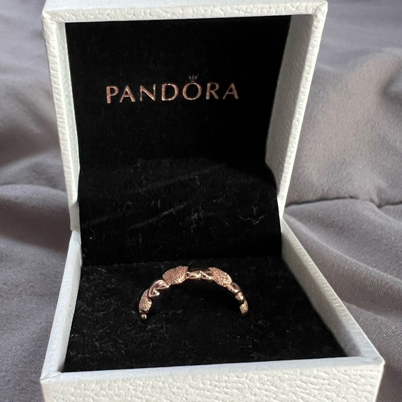 Pandora Matte Brilliance Hearts Ring - Picture 2 of 3